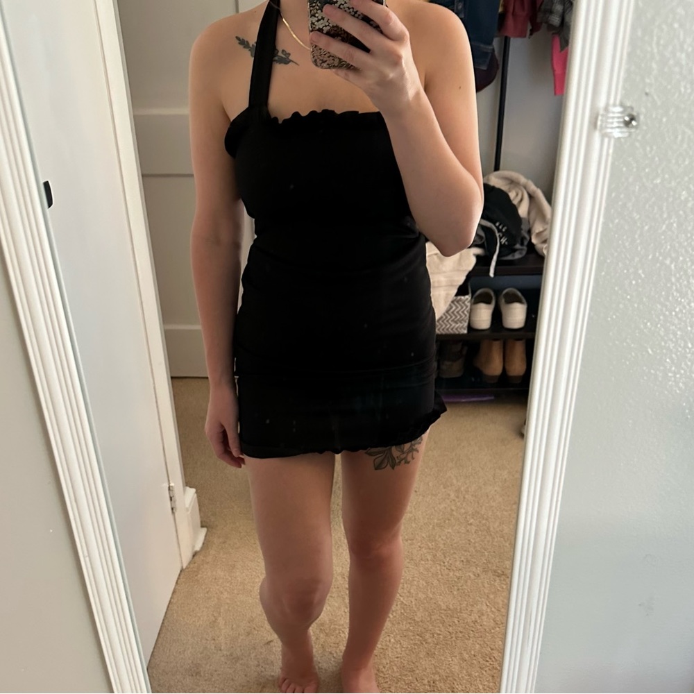Pretty little thing black mini dress